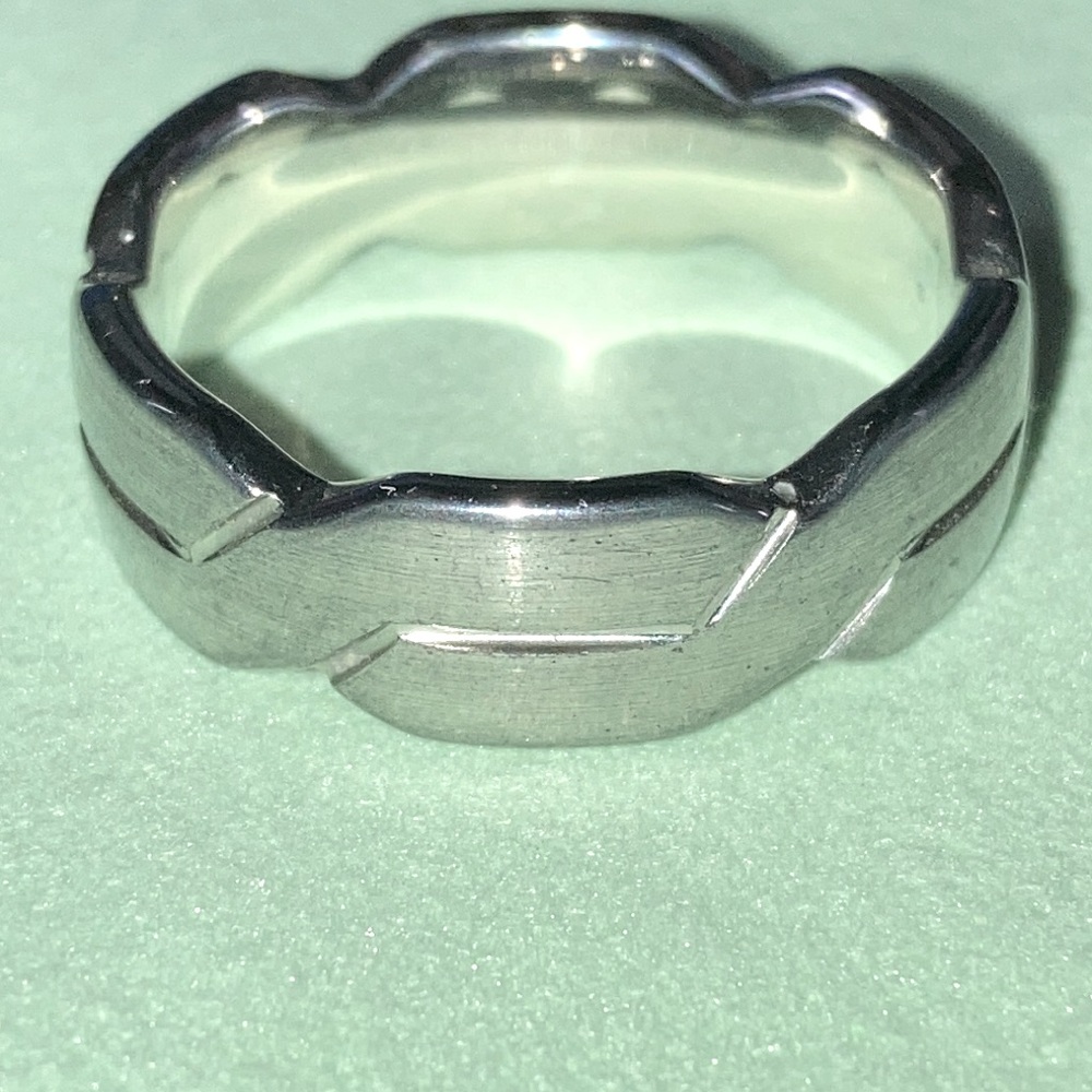 Mens Triton Tungston Carbide 8mm woven ring size 11.5